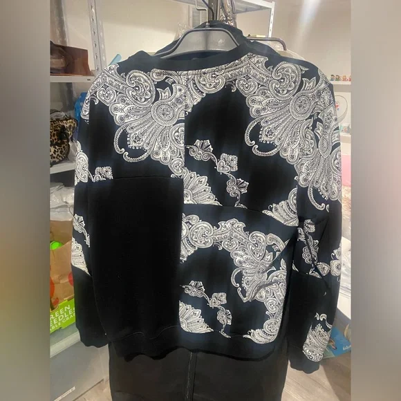 McQ black puzzle print sweater